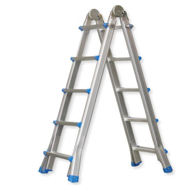 EN131 5X4 Adjustable 17 FT Aluminium Telescoping Multi-Position Multi-Use Ladder